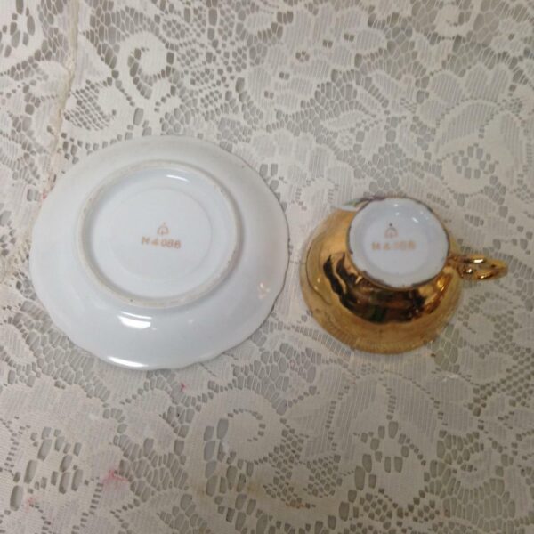 Vintage Rare, Fragonard Gilded 4pc Tea Set