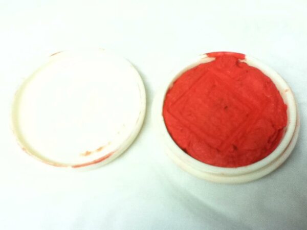 Antique, Elegant, 2pc Round Sealer Wax Box 2.5in x 1in