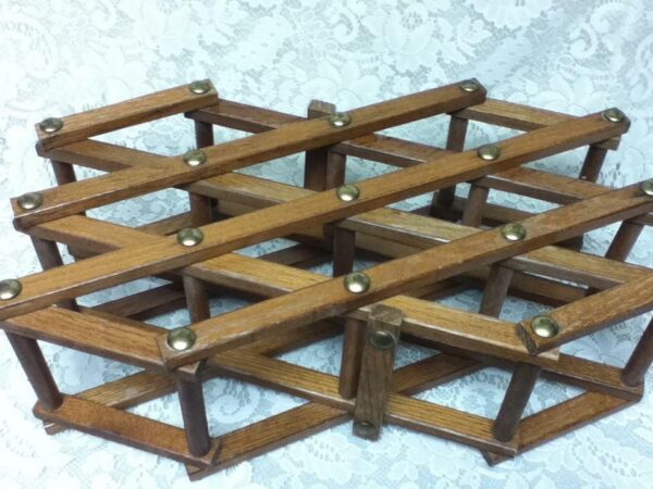 Vintage, Medium Size 21in x 7in x 4in Wooden Bottle or Wine Rack