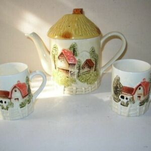 Vintage, Rare, Cottage, 4-pc Tea Set