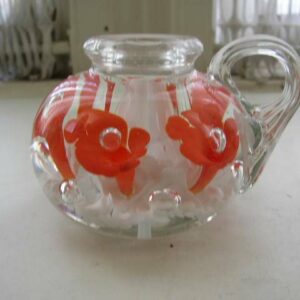 Vintage, Rare, St. Claire, Blown Glass, 3in x 4.5in Chambermaid or Candle Holder