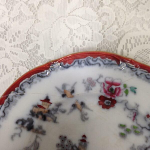 Ashworth Bros., England, Gaudy Blue Willow10in Dinner Plate ( As Is)