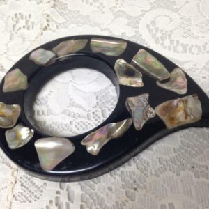 Vintage, Abalone Decorative Desk Accessories 7in x 5in