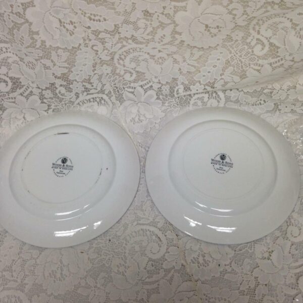Vintage, Blue Willow 2pc Woods & Sons Dinner Plate 10in D