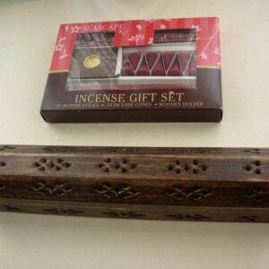 Vintage, Incense Wood Case with Incense Sticks