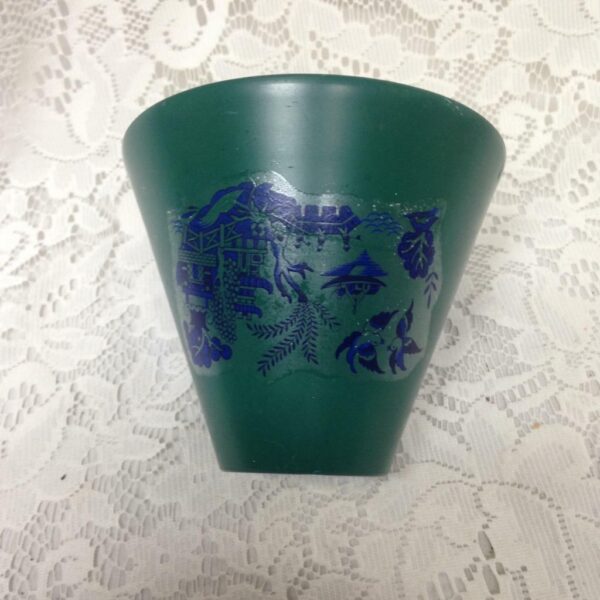 Small Green-Blue Willow Shade 4.5in H x 5in D