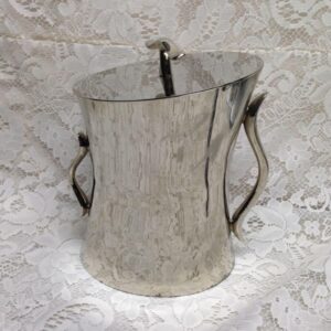 Vintage Towle Silver-plated 3pc Ice Bucket with Lid and Insert 9in x 7.5in x5in