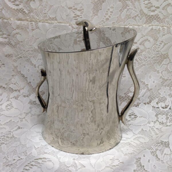 Vintage Towle Silver-plated 3pc Ice Bucket with Lid and Insert 9in x 7.5in x5in