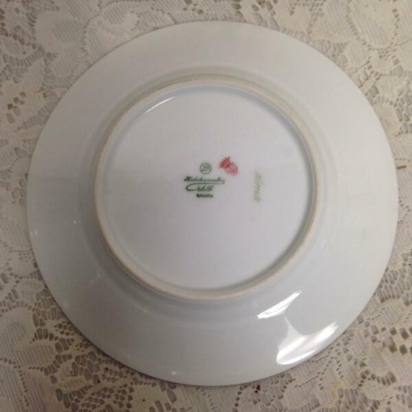 Favorite, Hutschenreuther, Bavaria White-Gold Luncheon Plate 8inD