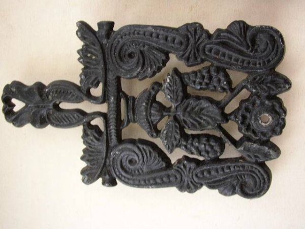 Vintage Pair of Cast Iron Hot Pot- Trivet