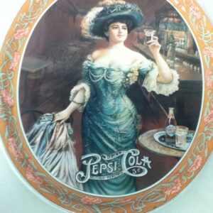 Vintage, Pepsi Cola Advertisements, Large, 13in x 10in Oval Serving Tray