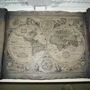 Vintage, Reproduction, 16th C. Map of the World- Artwork Wall Decor 23in x 15in