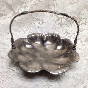 Antique, Barbour Bros., Silver Plated Basket 1.5in x 6.5in D