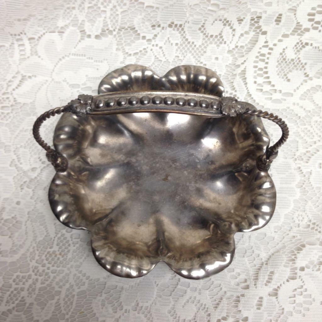 Antique, Barbour Bros., Silver Plated Basket 1.5in x 6.5in D