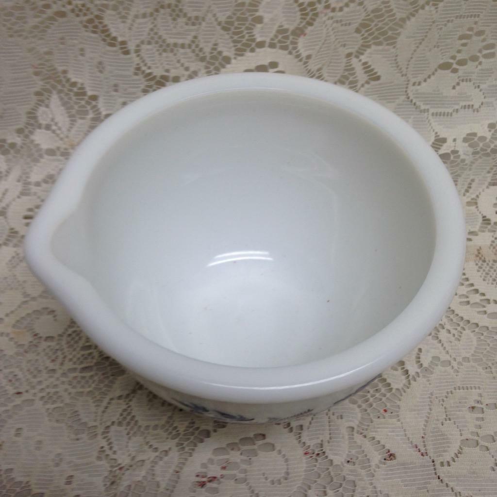 Vintage, Milk Glass Mixing Bowl 5in x 7in x 6.5in D