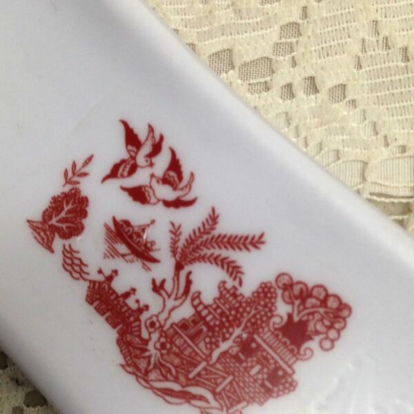 Red Willow Melamine Plastic Spoon Rest 9.5in L x 3.5in W
