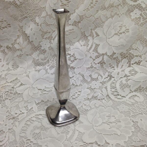 Leonard, Italy, Silver Plated Bud Vase 7.5in x 2.5in D