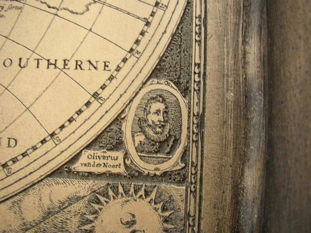 Vintage, Reproduction, 16th C. Map of the World- Artwork Wall Decor 23in x 15in