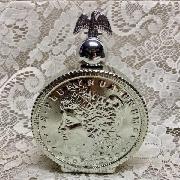 1970s Avon Oland After Shave 1866 Morgan Silver Dollar Piece Decanter 6fl (NIB)