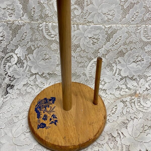 Blue Willow Wooden Paper Towel Holder 14in x 7.5in D