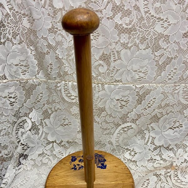 Blue Willow Wooden Paper Towel Holder 14in x 7.5in D