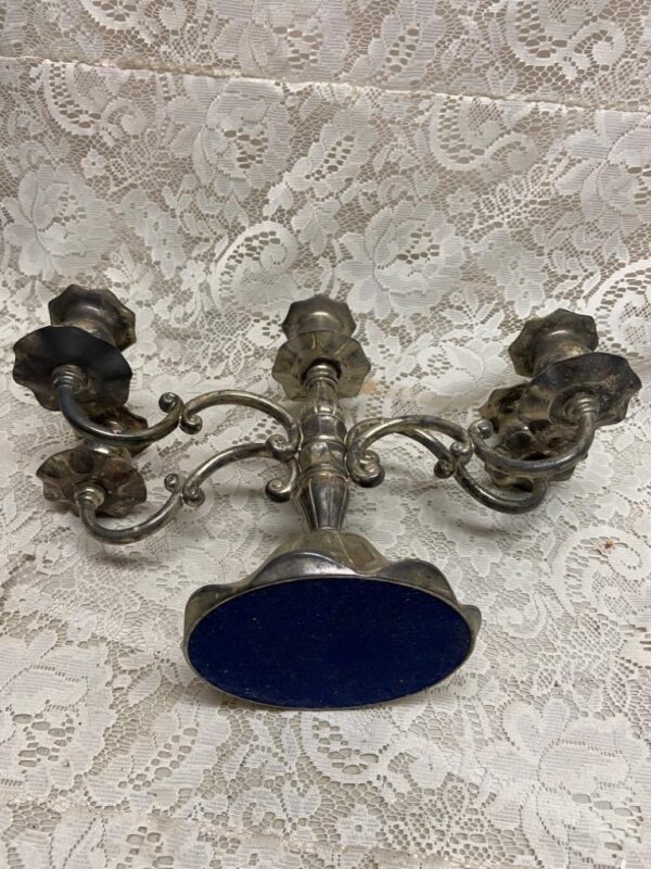 Vintage, Large Silver-plated 5-Lights Candelabra