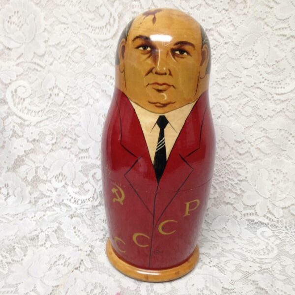 Handpainted High End Set of 10pc Nesting Dolls-Russia’s Political Figures 13.5in