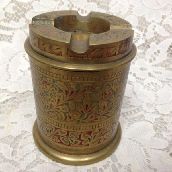 Vintage, Brass Cigarrette Case and Ash Tray Combo 4in x 3in