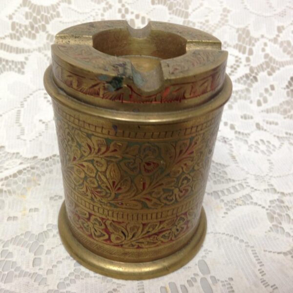 Vintage, Brass Cigarrette Case and Ash Tray Combo 4in x 3in