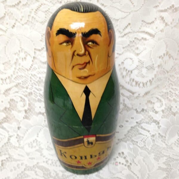 Handpainted High End Set of 10pc Nesting Dolls-Russia’s Political Figures 13.5in