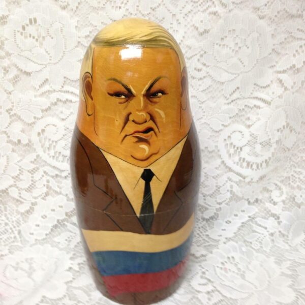 Handpainted High End Set of 10pc Nesting Dolls-Russia’s Political Figures 13.5in