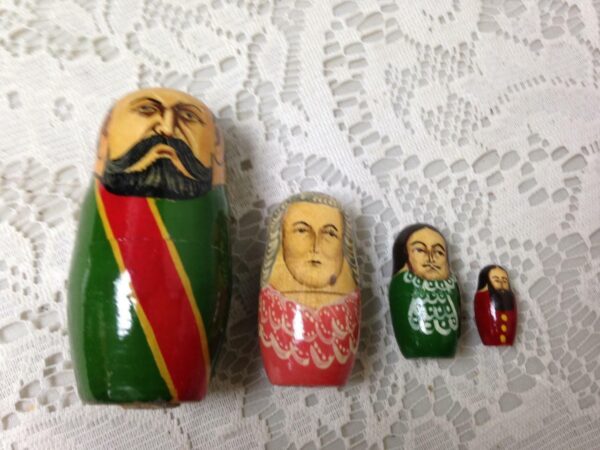 Handpainted High End Set of 10pc Nesting Dolls-Russia’s Political Figures 13.5in