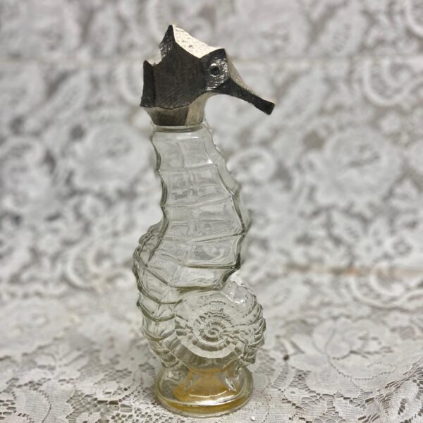 1970s Avon Sea Horse Skin So Soft Bath Oil Decanter 6fl oz (Empty Bottle)