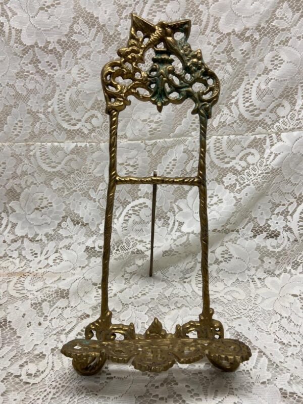 Vintage, Bronze Metal Ornate Easel