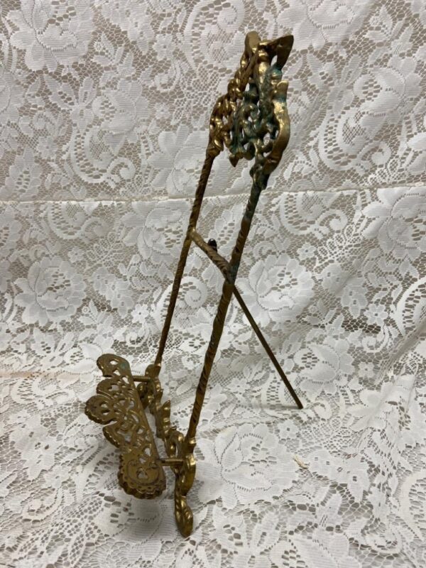 Vintage, Bronze Metal Ornate Easel