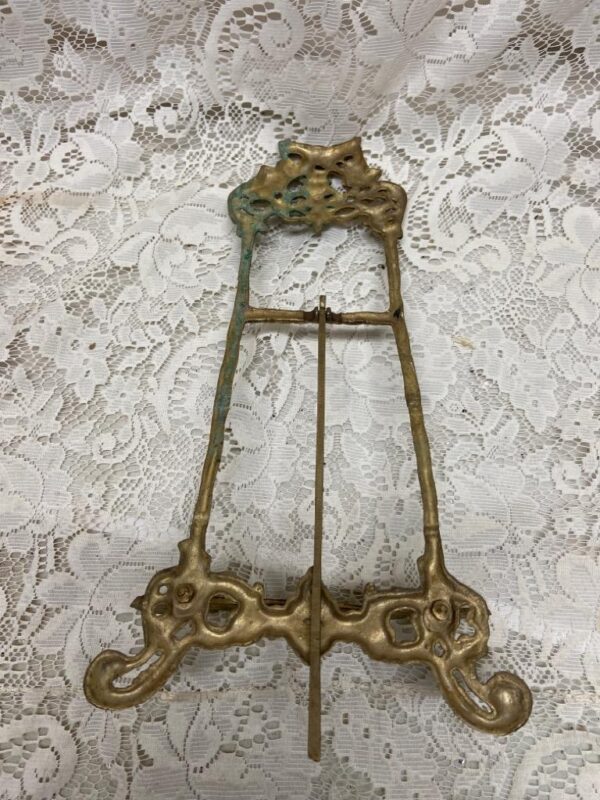 Vintage, Bronze Metal Ornate Easel