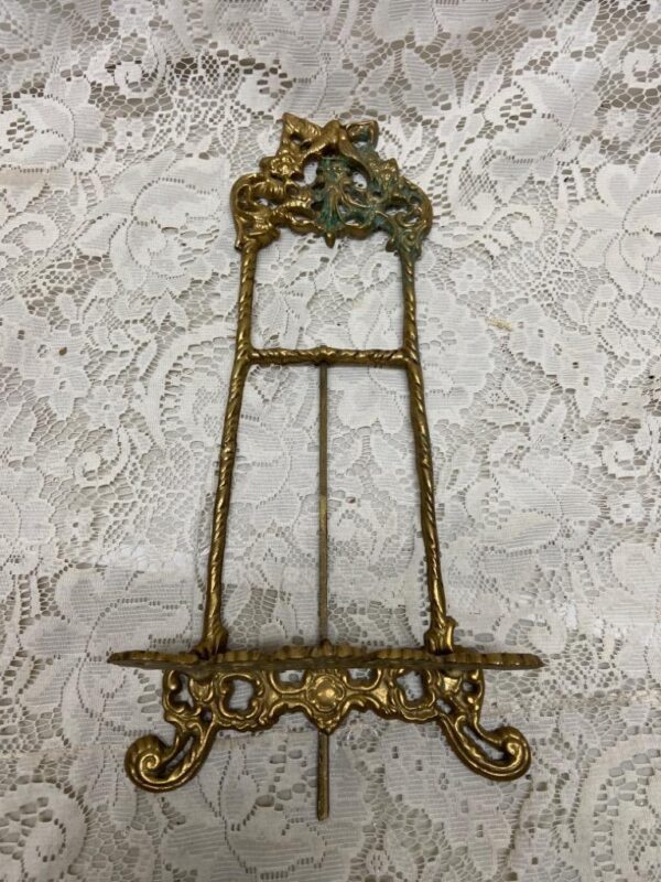 Vintage, Bronze Metal Ornate Easel