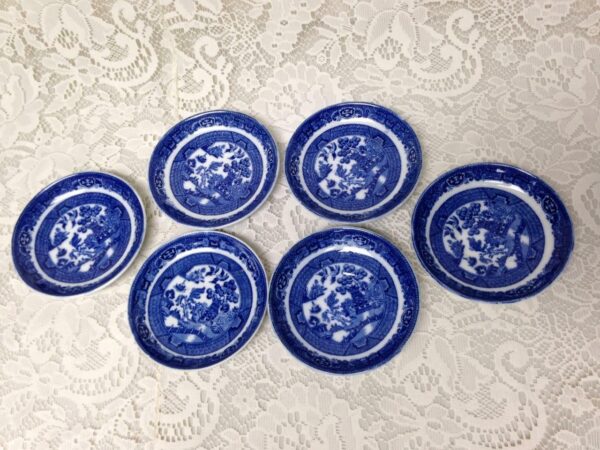 Antique, Rare, Allertons Ltd.,England, 17pc Blue Willow DemitasseTea Set