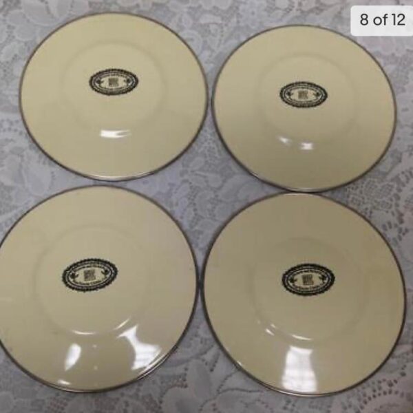 1983 Camp MacKenzie Childs Ltd., Beige Floral Enamelware, 11pcTea Set