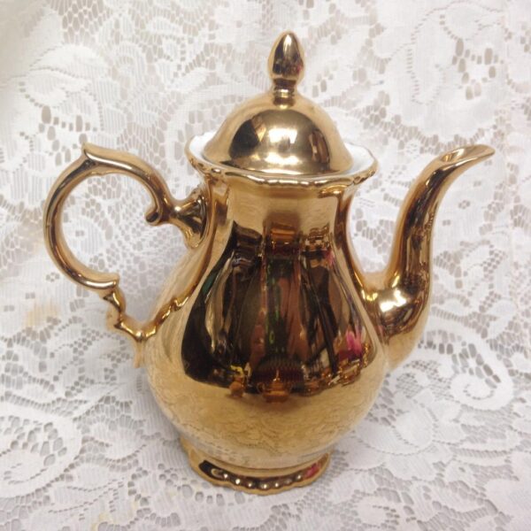 Vintage Rare, German, Gilded 17pc Tea Set