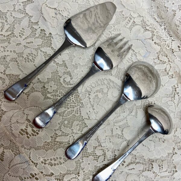 Vintage, 4-pc Oxford Hall, Korea, Blue Willow Hostess Set