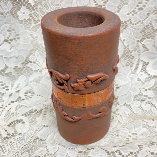 Vintage, Christmas Cylindrical Candle Stand