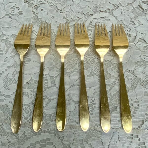 Vintage, 24-pc Stanley Roberts Japan Gold Plated Flatware Service for 6 with Box