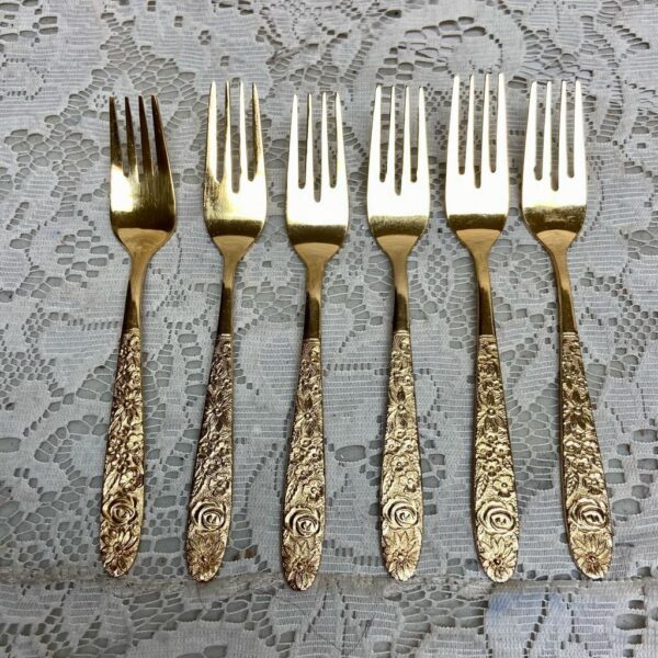 Vintage, 24-pc Stanley Roberts Japan Gold Plated Flatware Service for 6 with Box