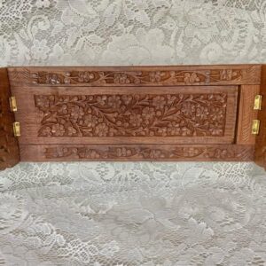 Vintage, Carved Fruits Wooden Kitchen Towel -Paper Towel Rack -in x -in x -in