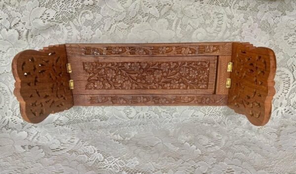 Vintage, Carved Fruits Wooden Kitchen Towel -Paper Towel Rack -in x -in x -in