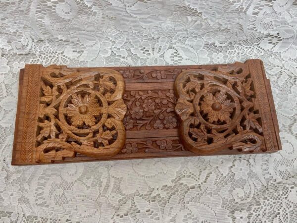 Vintage, Carved Fruits Wooden Kitchen Towel -Paper Towel Rack -in x -in x -in