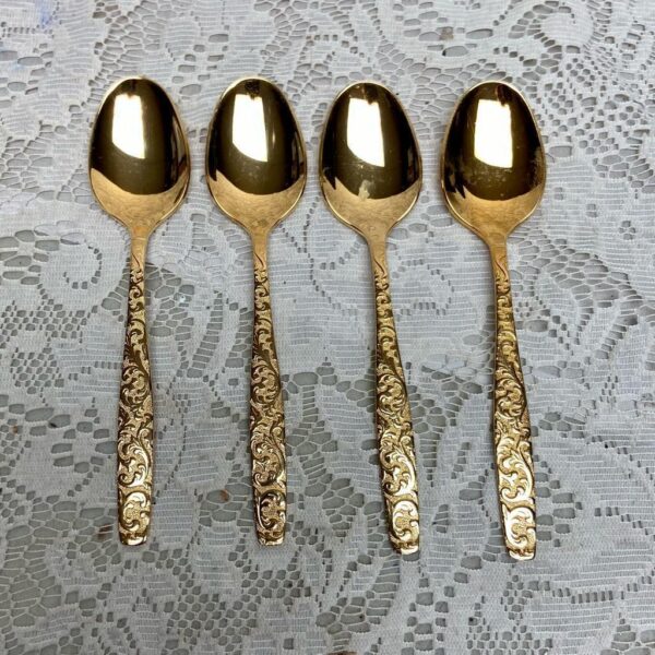 Vintage, 8-pc American, Golden Heritage Teaspoons