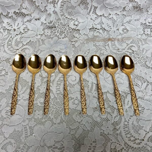 Vintage, 8-pc American, Golden Heritage Teaspoons