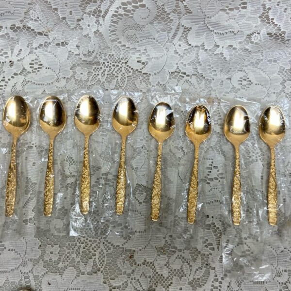 Vintage, 8-pc American, Golden Heritage Teaspoons